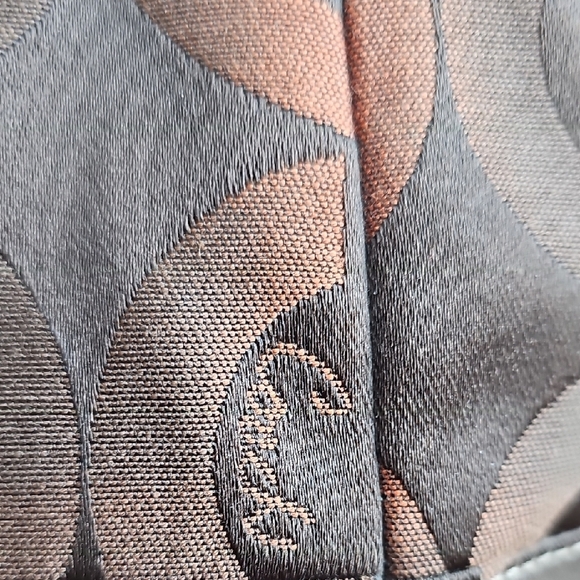 Coach Madison Tribeca Op Art Signature Brown Tote Bag Silver Chain Strap EUC - Picture 7 of 15